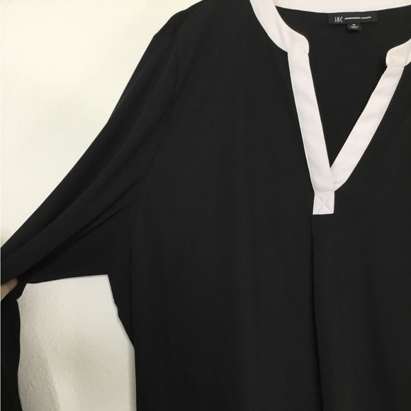 PLUS INC International Concept Two Tone Blouse - Picture 5 of 7